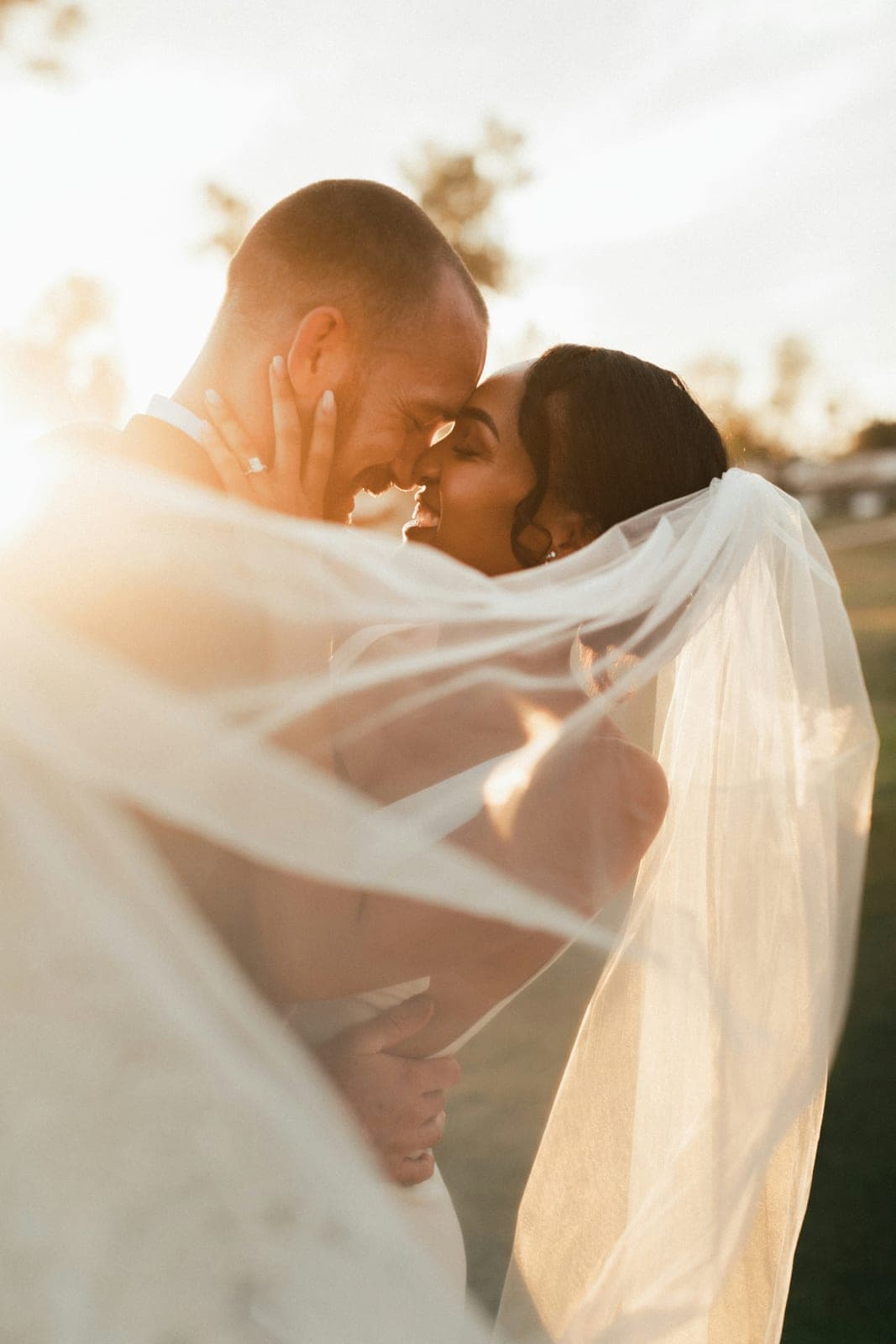 A wedding moment photographed in natural light