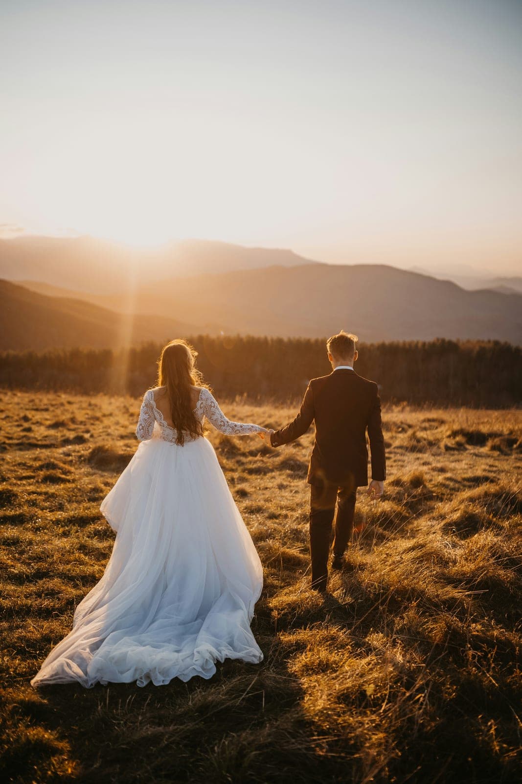 A wedding photographed in soft natural light