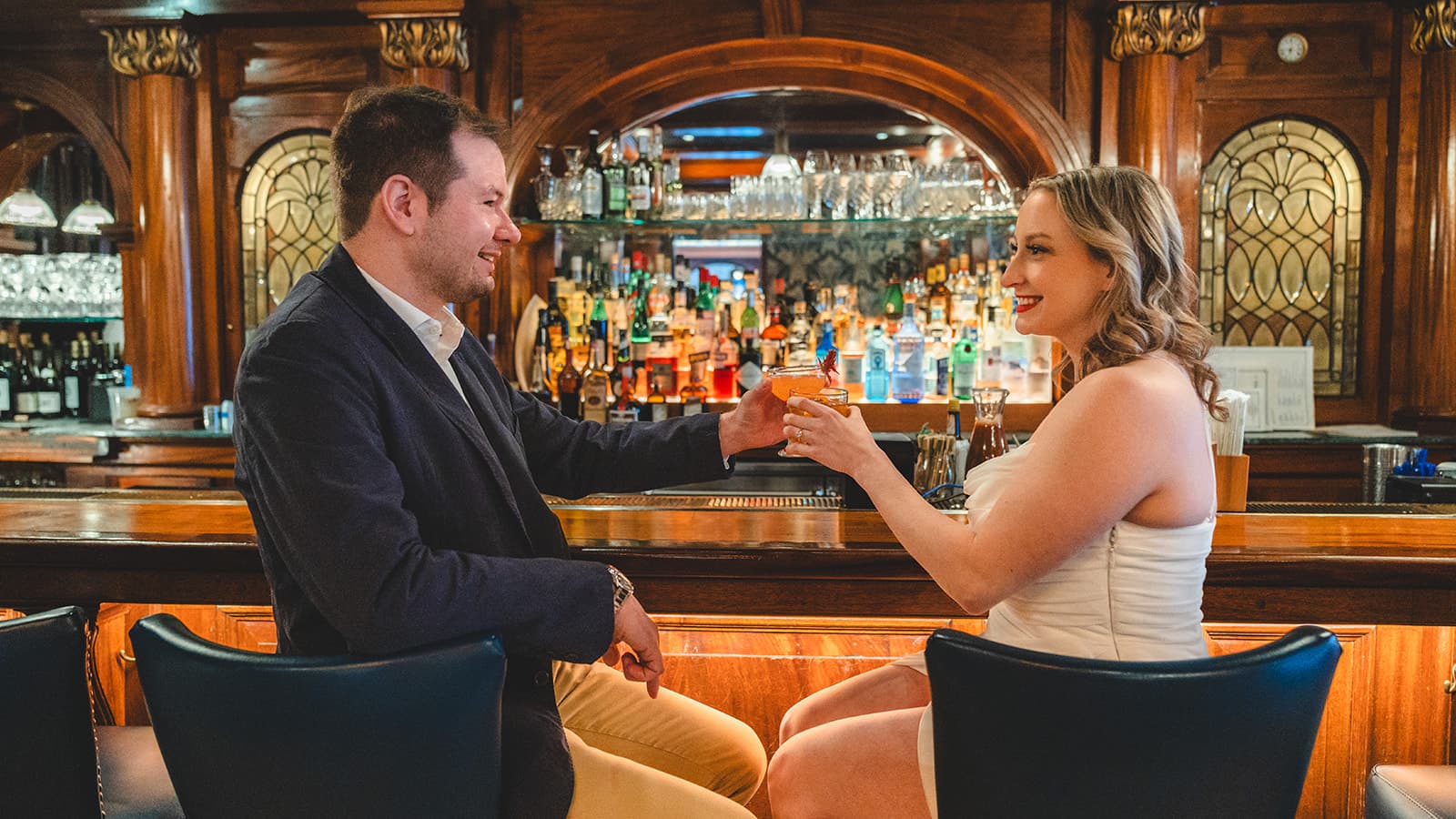 Josephine Brasserie and Bar - engagement session location in Washington, D.C.