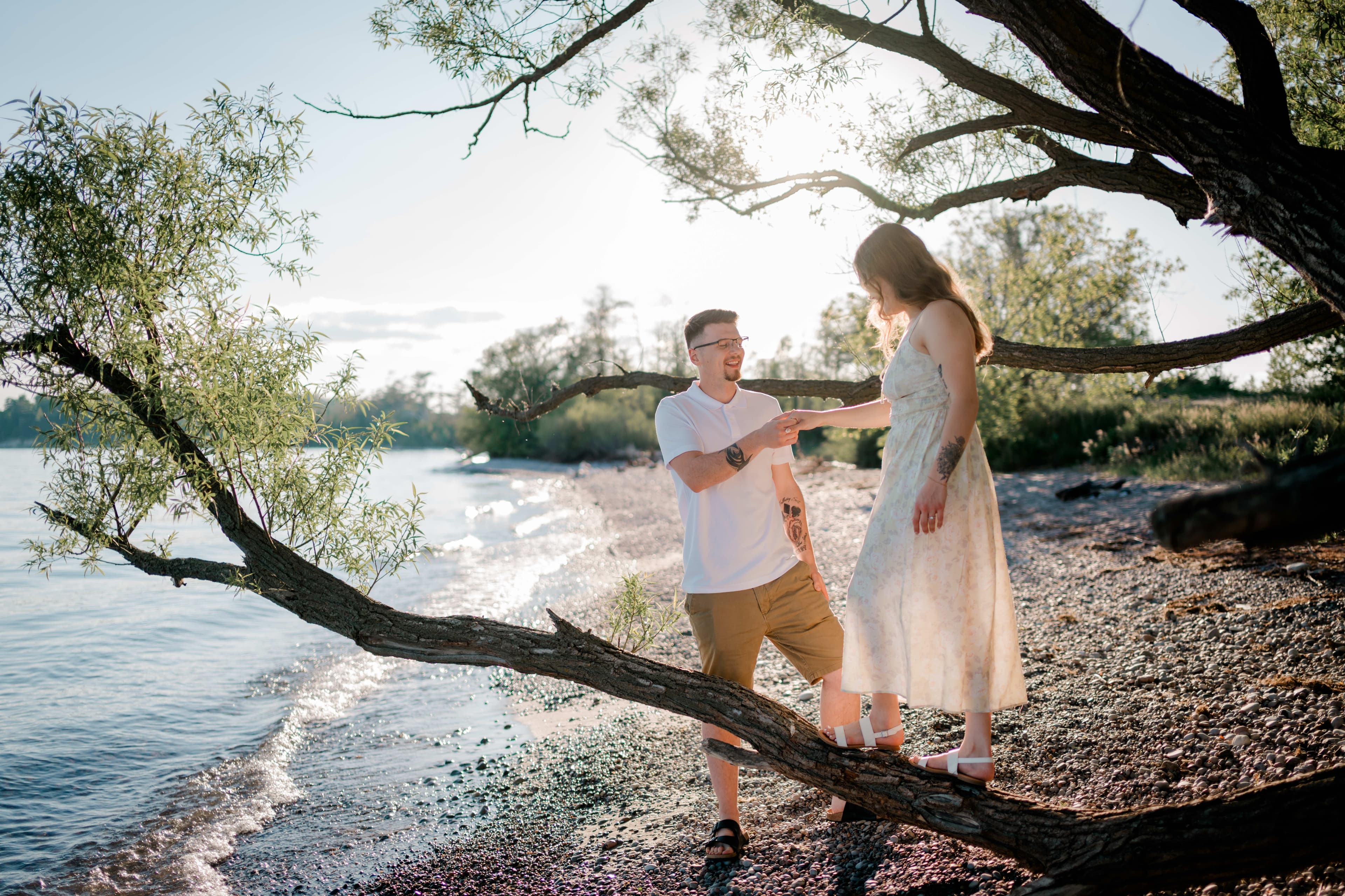 Whitby Waterfront engagement session