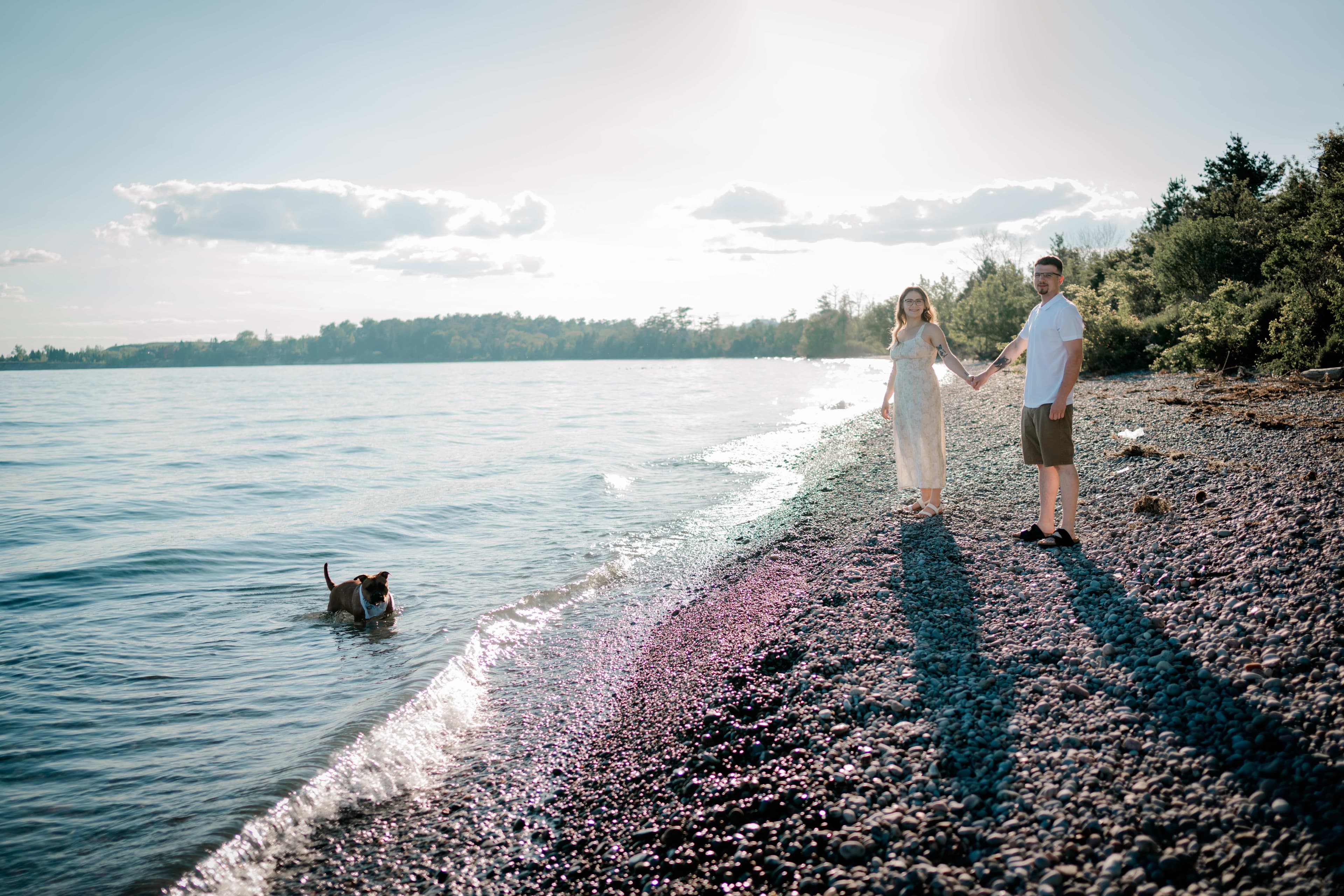 Whitby Waterfront engagement session - photo 4