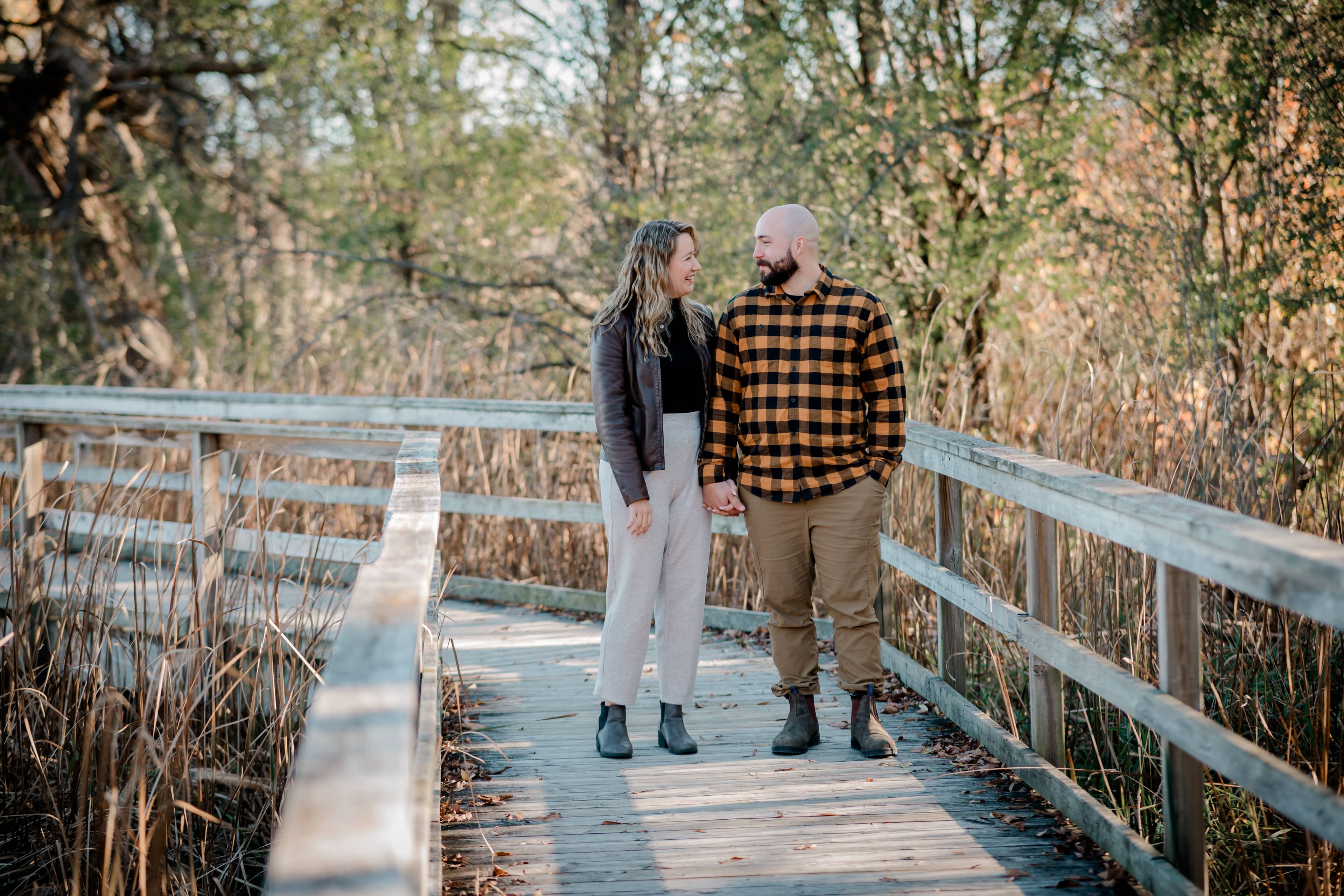 Port Perry Boardwalk engagement session