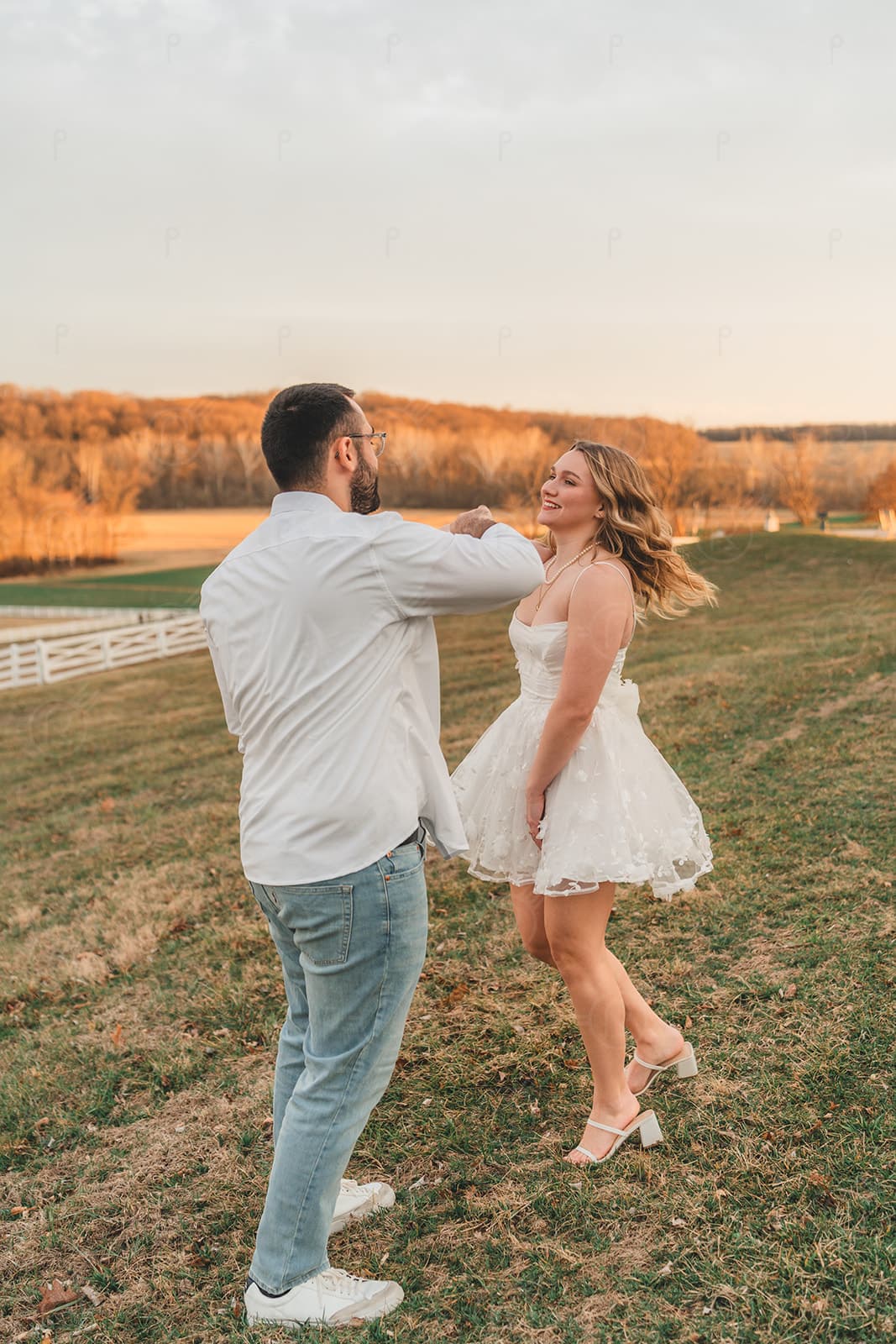 Folly Quarter Manor engagement session - photo 2